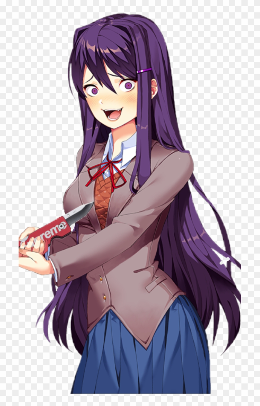 #yuri #ddlc #purewowhealthfood #knife - Yuri Doki Doki Death Clipart #5625187