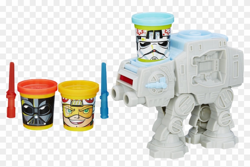 Play Doh Star Wars At At Attack Toy With Can - Play Doh Star Wars Clipart #5625488