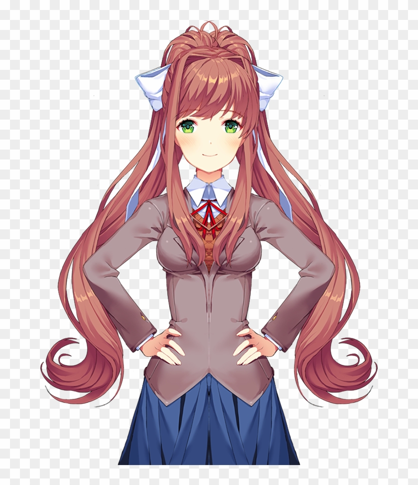 Doki Doki Literature Club Ddlc Monika Ddlc Ddlc Monika - Doki Doki Literature Club Monika Clipart