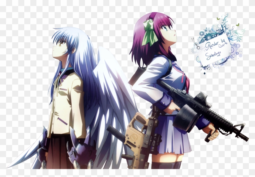 Angel Beats Anime No Sekai - Angel Beats Kanade And Yuri Clipart #5626084