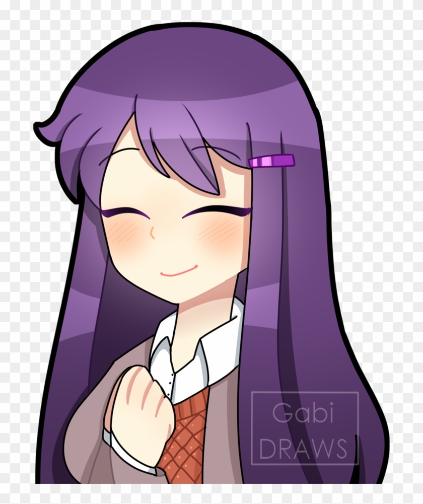 Ddlc - Ddlc Yuri Happy Clipart