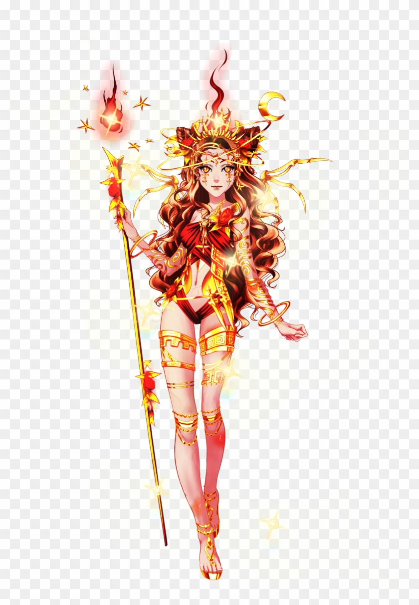 Hestia Herself In Her Official Outfit - Illustration Clipart