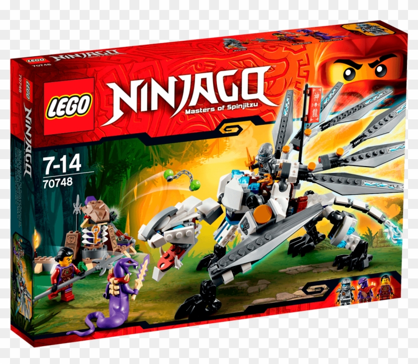 Lego Ninjago 70748 , Png Download - Lego 70748 Ninjago Titanium Dragon Set Clipart #5626903