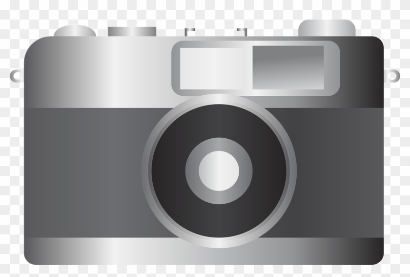 Analog Antique Background - Camera Grayscale Clipart #5627096