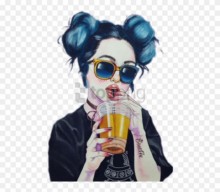 Free Png Girly Art Png Image With Transparent Background - Cool Girl Clipart
