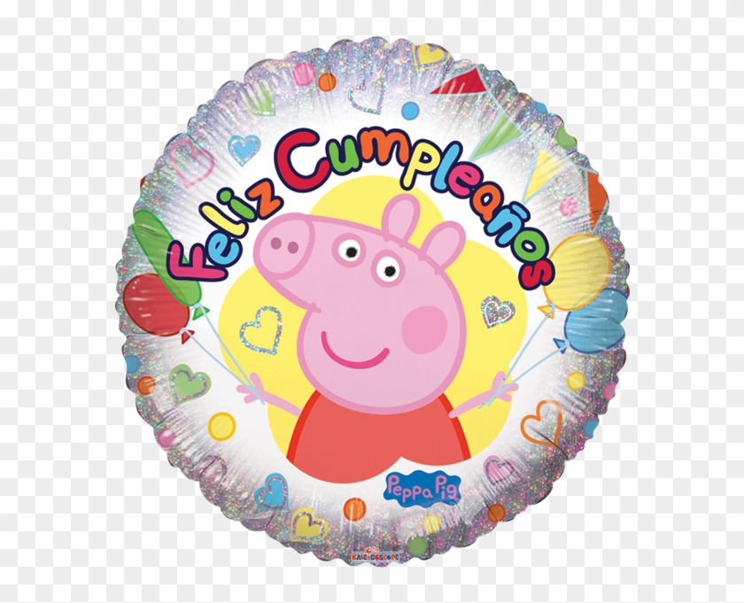 Globilandia Catalogo De Globos Felicidades Peppa Pig - Peppa Pig Clipart