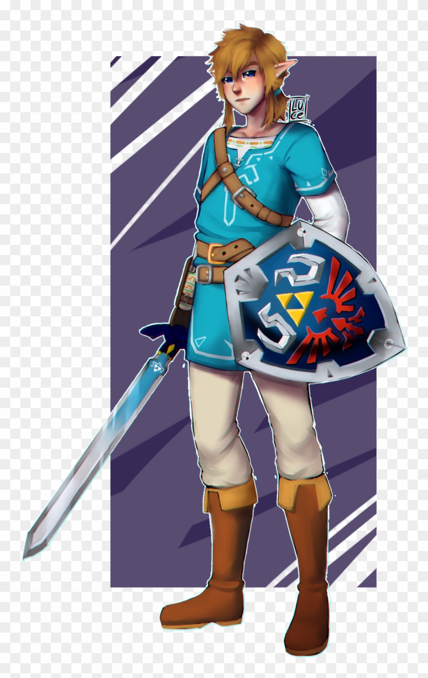 Link Botw - Botw Link Fan Art Clipart #5627498