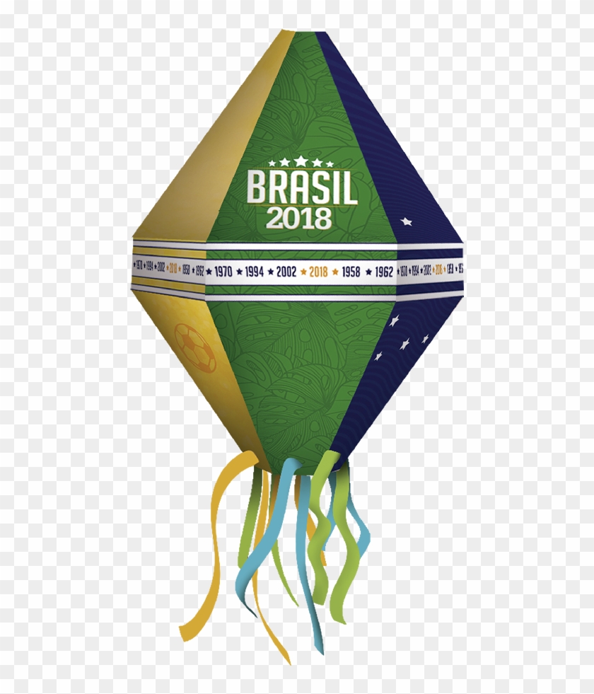 Balão De Papel Brasil 2018 05 Unidades Festcolor - Copa 2018 Decoraçao Png Clipart