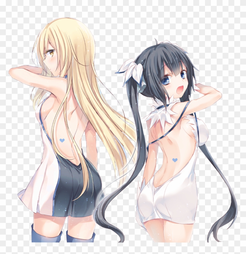 Aiz And Hestia - Cartoon Clipart