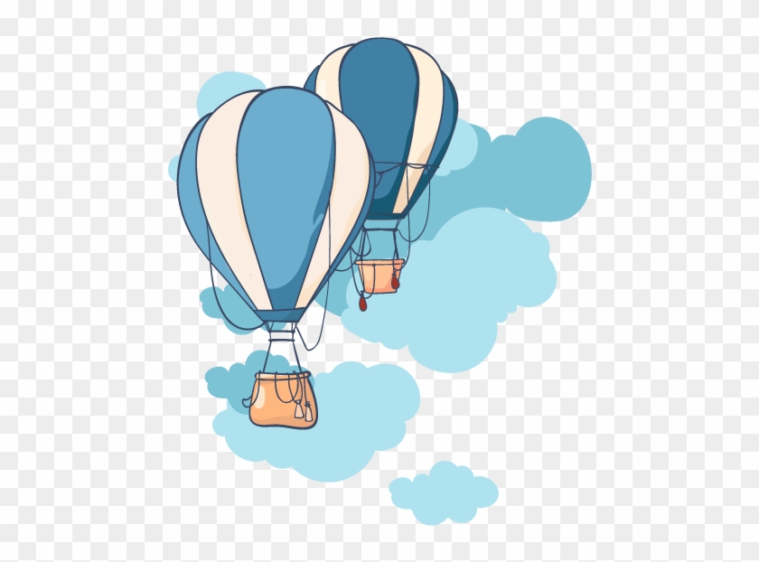 Adesivo De Parede Infantil Balões E Nuvens - Balão Infantil Clipart #5628031