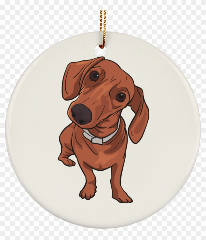 Dachshund Dog Ornament Christmas Tree Ornaments Holiday - Dachshund Sticker Clipart