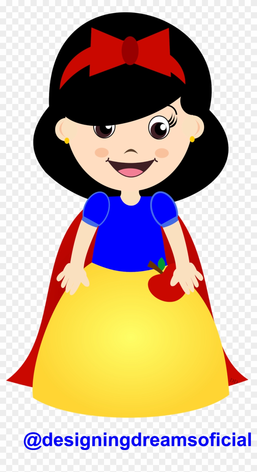 Mascotinha Branca De Neve Designingdreamsoficial - Fondo De Blanca Nieves Clipart #5628526