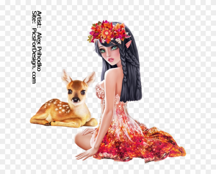 Autumn Fairy 17 - Deer Clipart