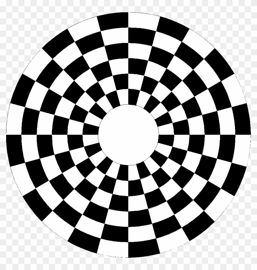 #circle #overlay #checker #checkerboard #blackandwhite - Circular Three Person Chess Clipart