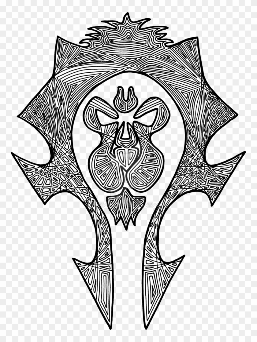 Alliance Faction Banner World Of Warcraft By - Line Art Clipart