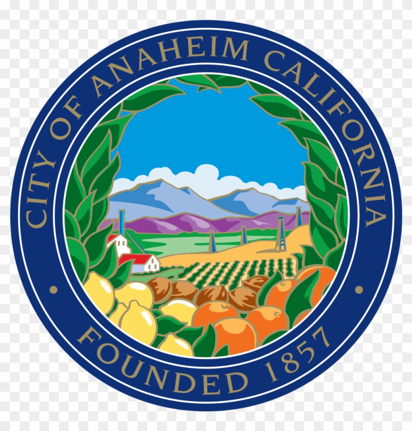 City Of Anaheim - City Of Anaheim Seal Clipart #5630251