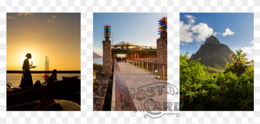 Ladyj Cruise Destination St Lucia Collage - Mount Scenery Clipart #5630416