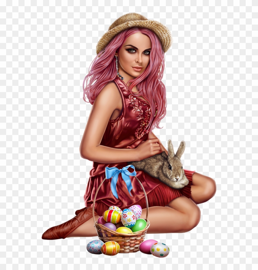 Pâques - Pascoa Mulher Clipart #5630835