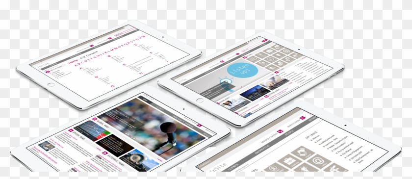 Unily Intranet On 4 Ipads - Iphone Clipart