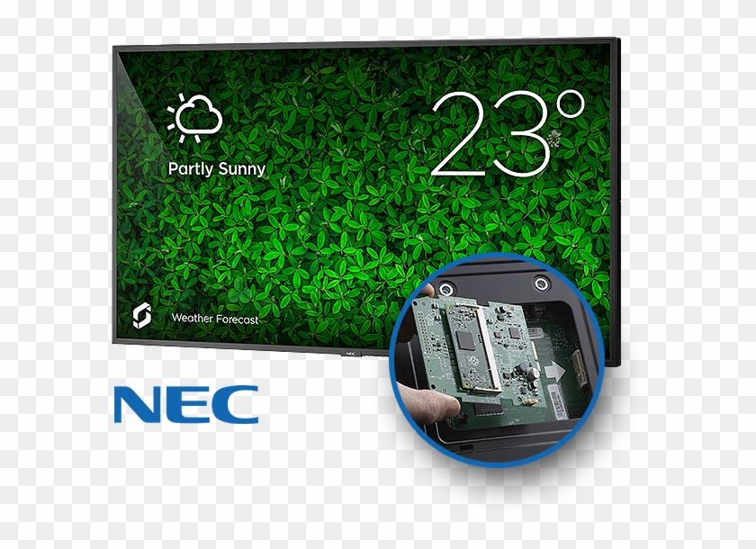 An Nec Display Running Screenly Using A Compute Module - Nec Clipart #5631633