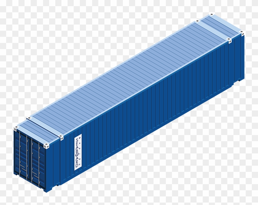 45 Foot High Cube Container - Shipping Container Clipart