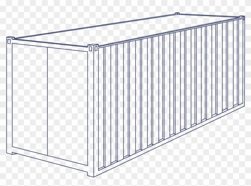 40ft Standard Shipping Container - Container 40 Ft Png Clipart #5632245
