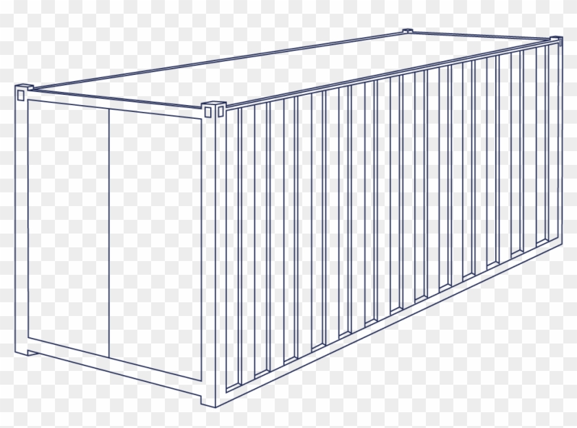 40ft Standard Shipping Container - Container 40 Ft Png Clipart