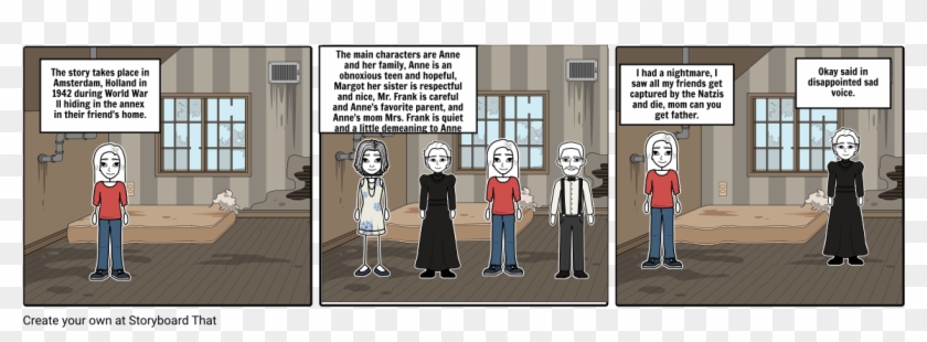 Diary Of Anne Frank - Cartoon Clipart #5632408