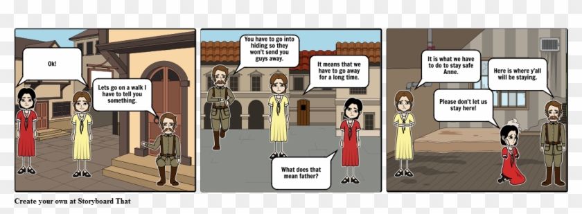 Comic Strip For Anne Frank - Comic Strip Anne Frank Clipart