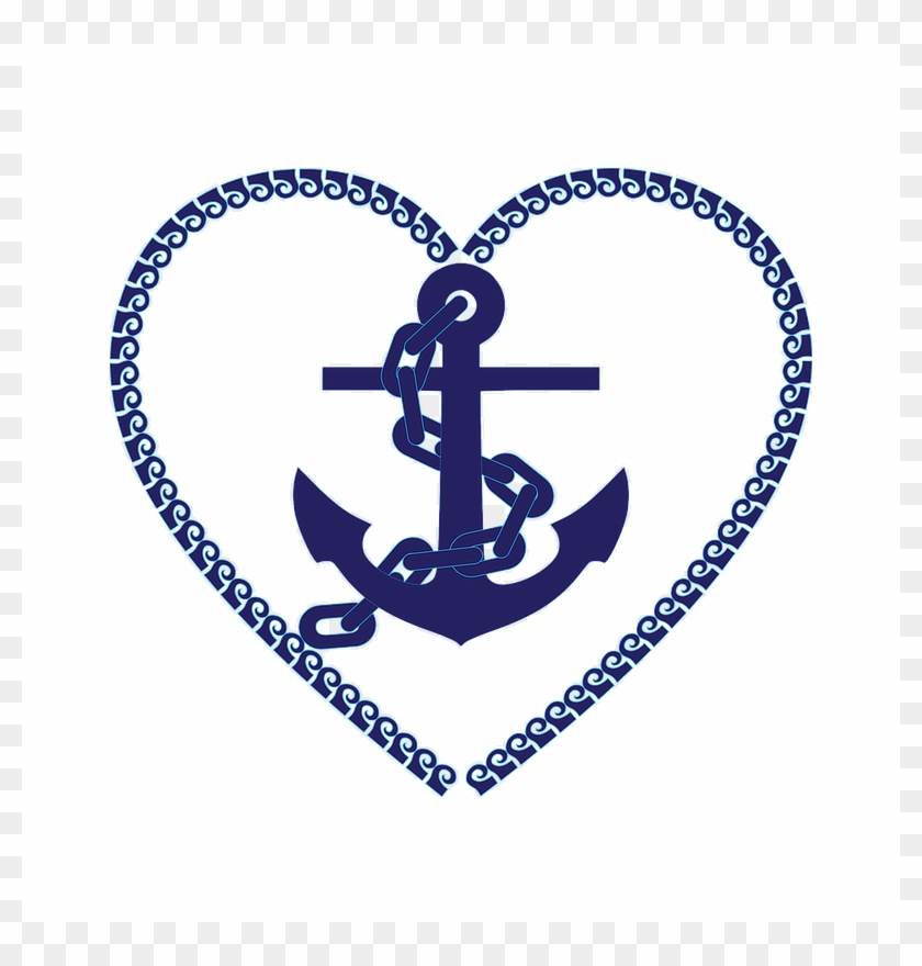 Vacation - Nautical Hearts Clipart Png Transparent Png #5632747