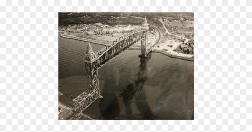 “this Photograph Depicts The Cape Cod Canal Railroad - Bailey Bridge Clipart #5632849