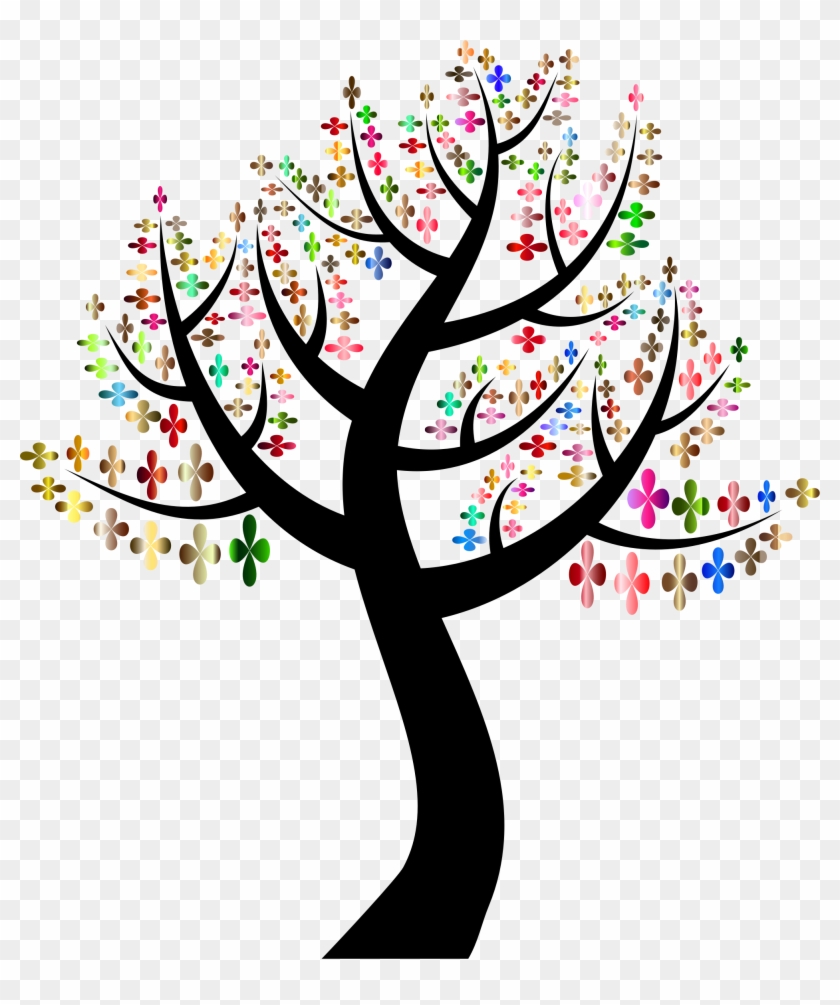 This Free Icons Png Design Of Prismatic Simple Clovers - Free Clipart Tree Colorful Transparent Png #5634217