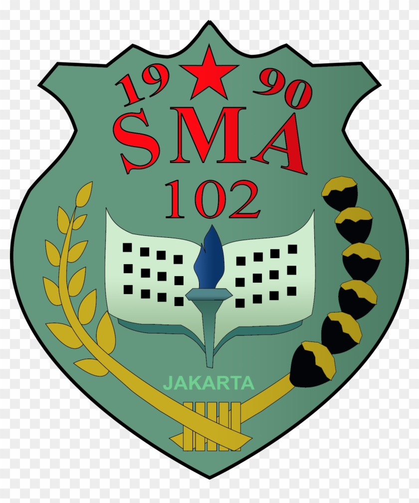 Logo Sma 102 Jaktim 5 Batang Effect - Sman 102 Jakarta Clipart