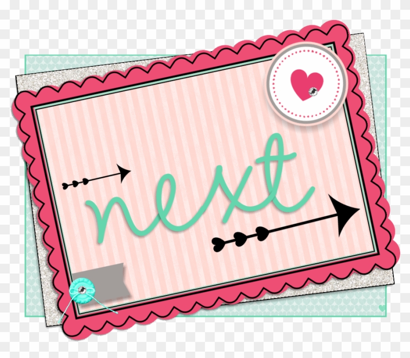 Fancy Writing Paper - Cute Next Button Png Clipart #5634959