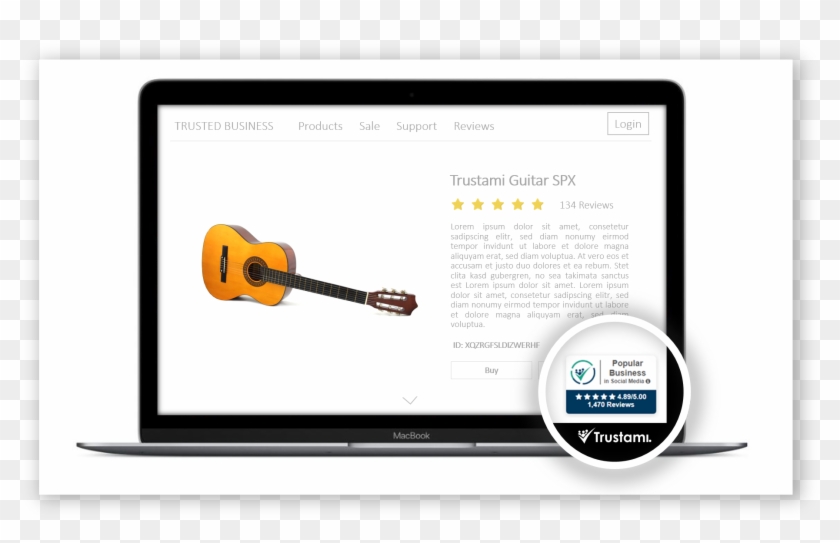 Trust Badge Example English - Website Clipart