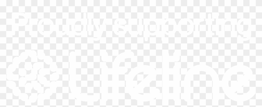 Proudly Supporting Lifeline - Calligraphy Clipart #5635154