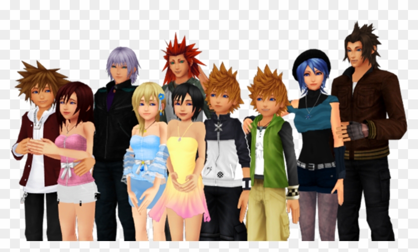 Kingdom Hearts Friends Are Power Together Forever - Aqua Sora Clipart #5635232