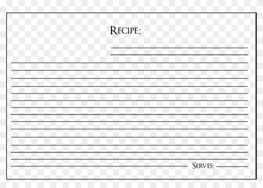 Recipe Card - Parallel Clipart