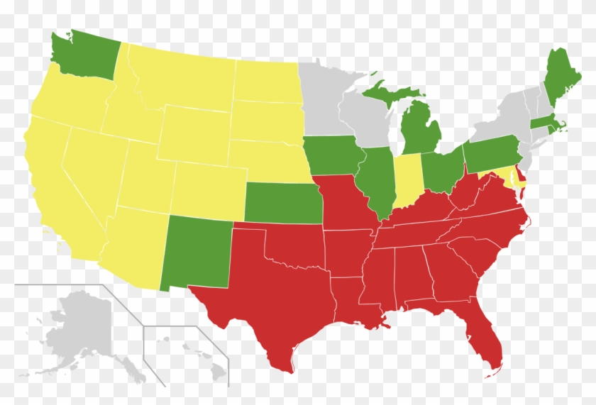 File - Us Miscegenation - Svg - Us Senate Map 2019 Clipart