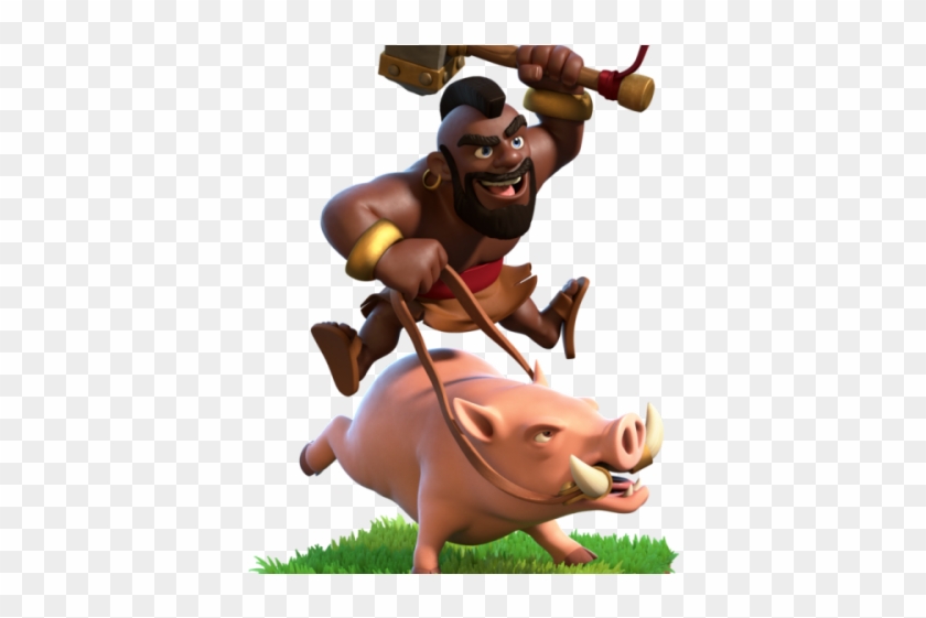 Clash Of Clans Clipart Clip Art - Hog Rider Of Coc - Png Download #5636837