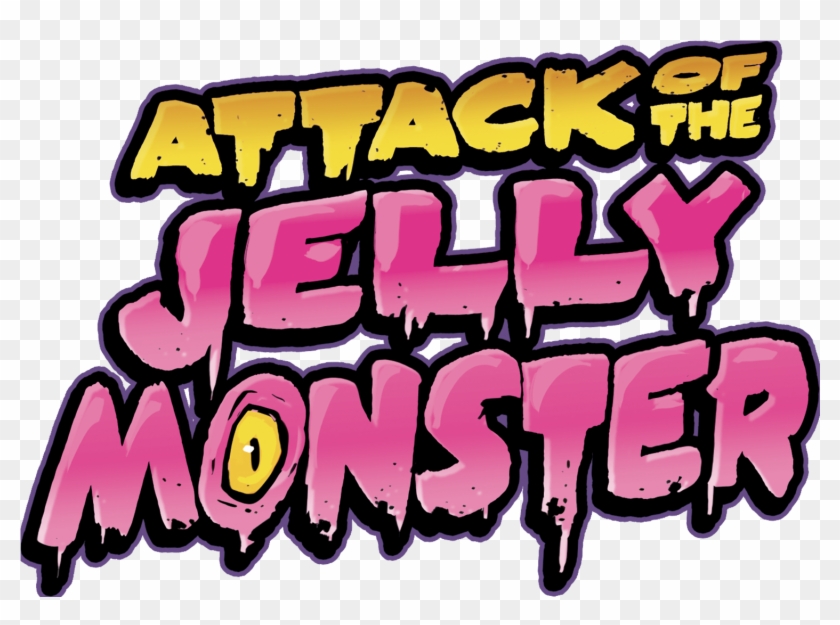 Attack Of The Jelly Monster Title - Illustration Clipart