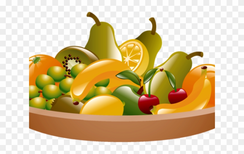 Fruits And Vegetables Clipart In Plate - Png Download