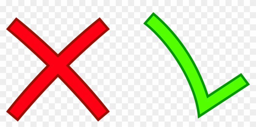 Check And Cross Mark Gif , Png Download - X Mark Check Gif Clipart