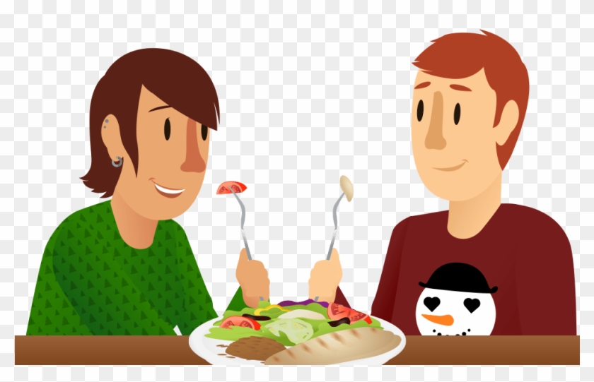 Diabetes Clipart Healthy Nutrition - Sharing Foods With Friends Cliparts - Png Download