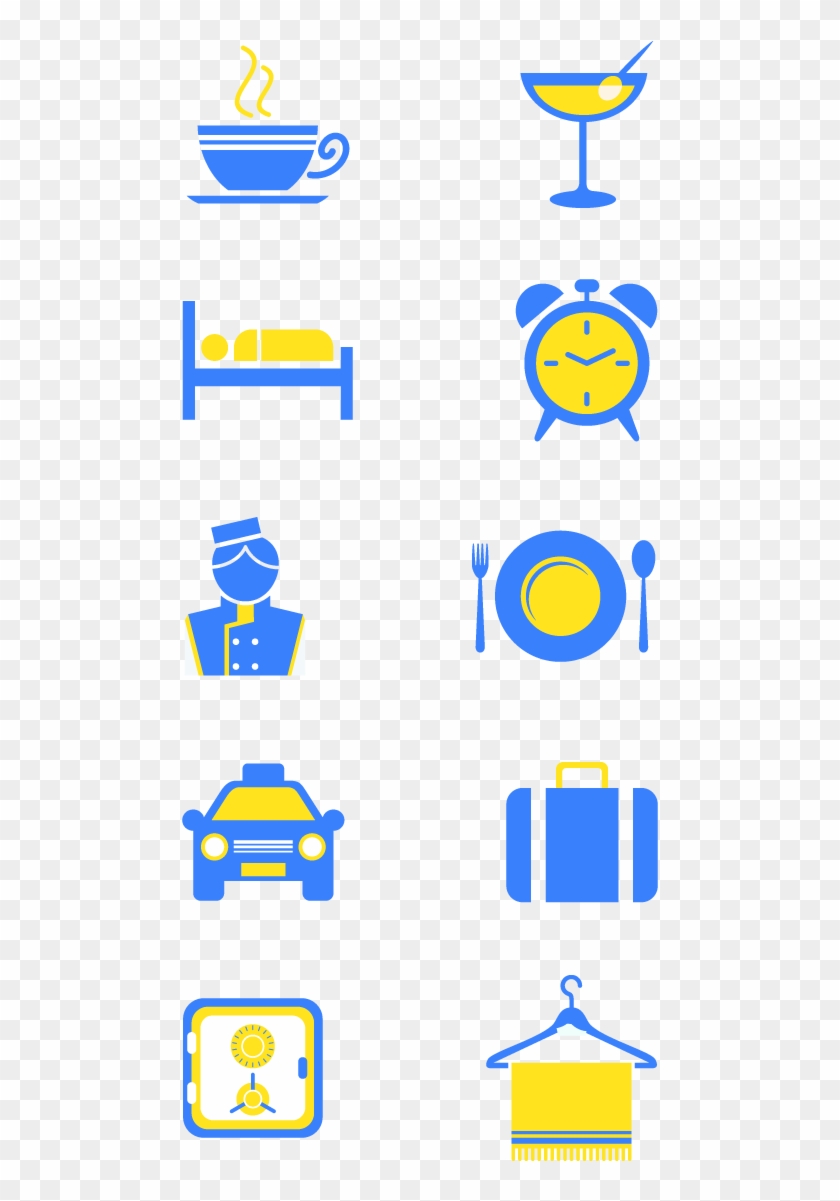 Icône Hôtel Serveur Serviette Image Png Et Vectorielle - Icône Hotel Png Clipart