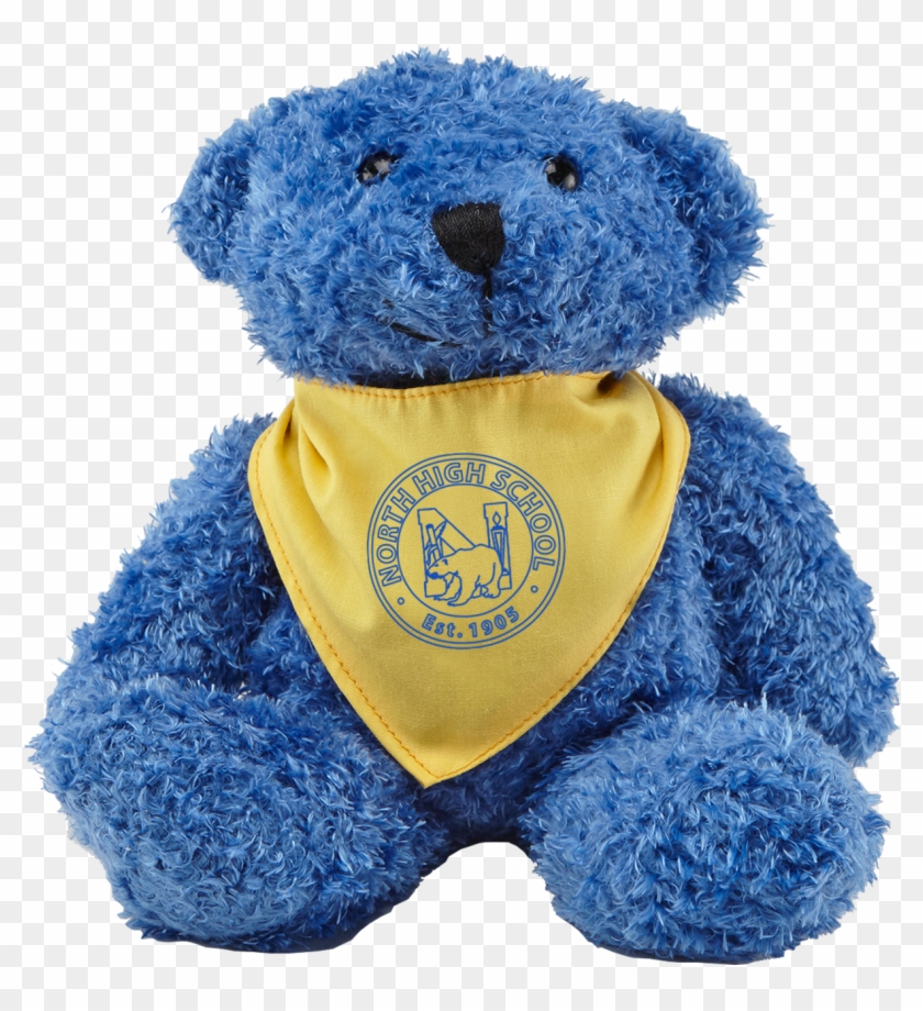 6110 Color Bear Blue - Blue Cobalt Bear Clipart