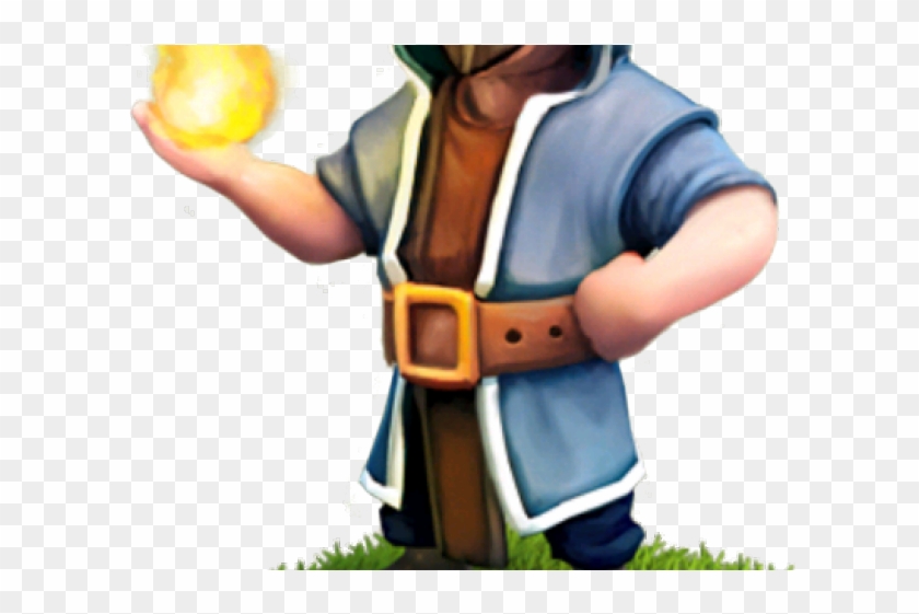 Clash Of Clans Clipart Wizard - Clash Royale Fire Wizard - Png Download