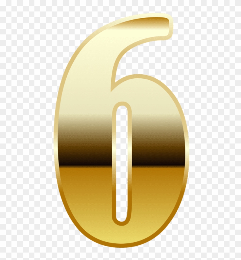 Free Png Download Gold Number Six Clipart Png Photo - Circle Transparent Png