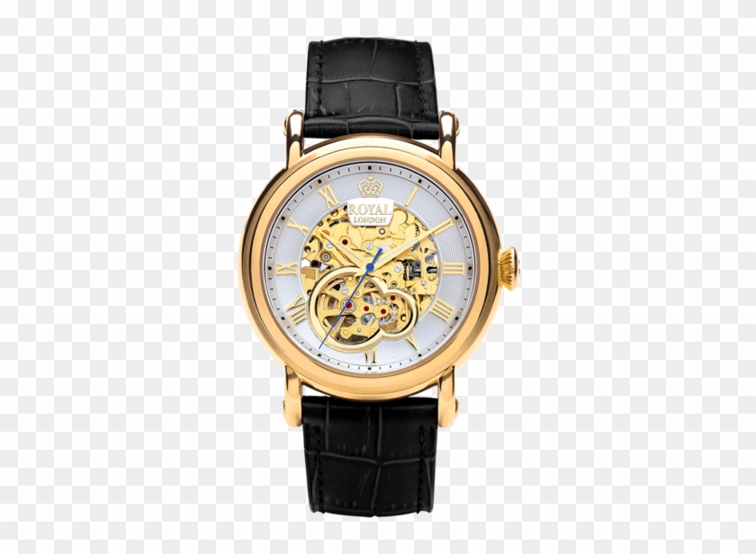 How Do I Watch Transparent Transparent Background - Brown Leather Watch Gold Detail Clipart