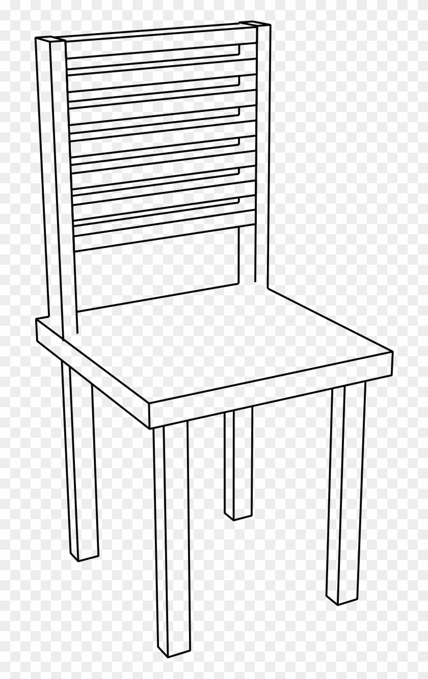 Simple Big Image Png - Chair Png Black And White Clipart